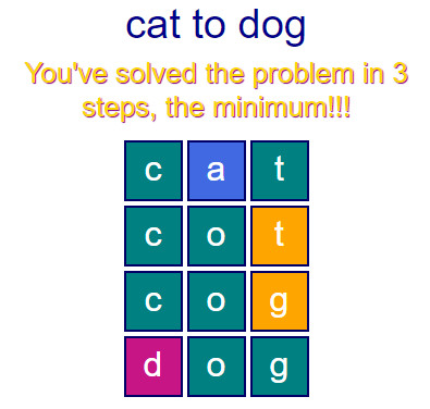 cat,cot-,cog,dog